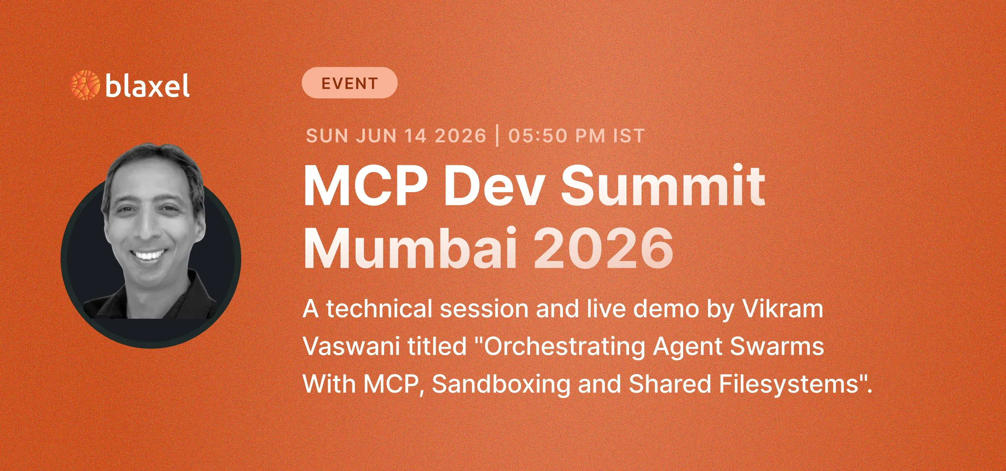Shared filesystems for agents at MCP Dev Summit Mumbai 2026